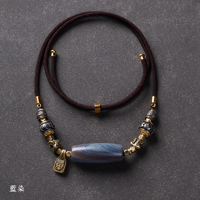 Agate Dzi Necklace
