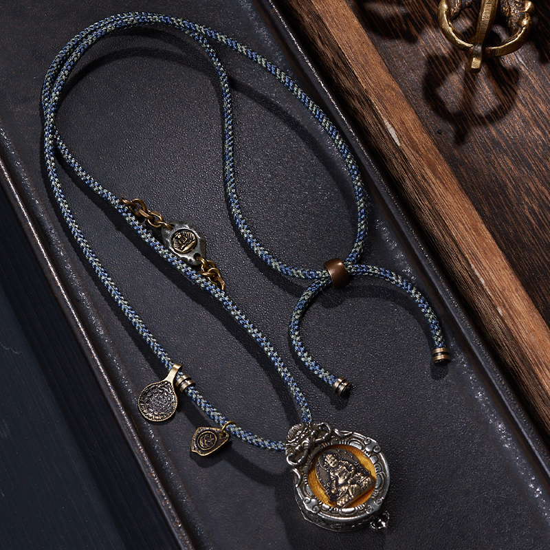 Tibetan Jambhala Copper Gau Pendant