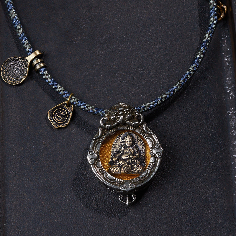 Tibetan Jambhala Copper Gau Pendant