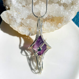 Handmade Natural Amethyst Necklace – Customizable