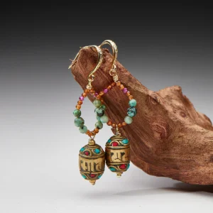 LUCKY ENERGY TIBETAN TREASURES EARRINGS