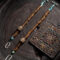 SACRED PROTECTOR TURQUOISE & YAK BONE STERING SILVER BRACELET