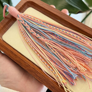 Handwoven Tibetan-style Tassel & Fringe Bag Charm