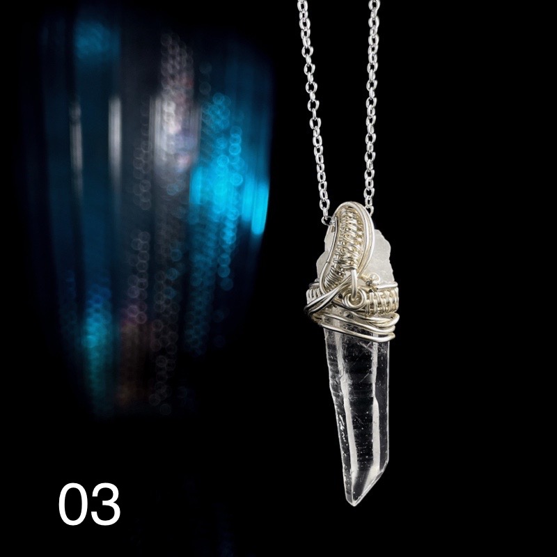 White Crystal Pendant with Pure Energy