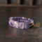 Brass-Embellished Amethyst Energy Bracelet