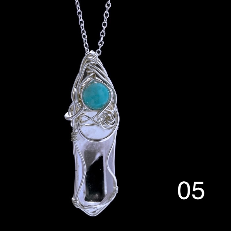 White Crystal Pendant with Pure Energy
