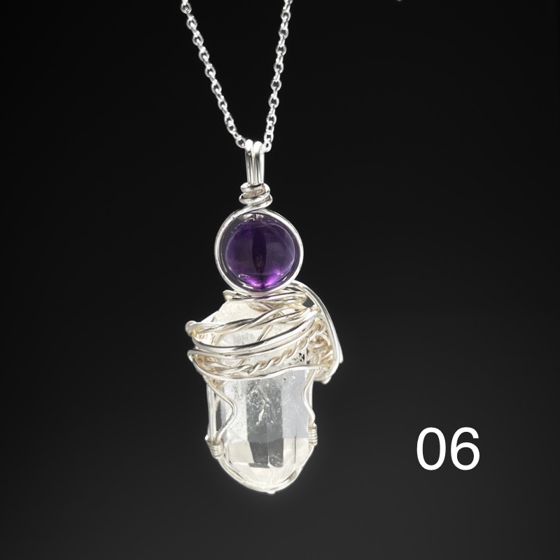 White Crystal Pendant with Pure Energy