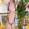 Thangka amulet hanging rope necklace