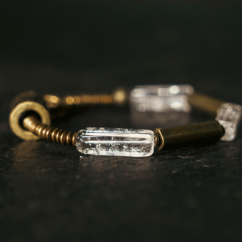 主图-01 Square White Quartz Single-loop Bracelet