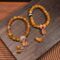 Hand-Woven Yak Bone Dzi Charm Bracelet