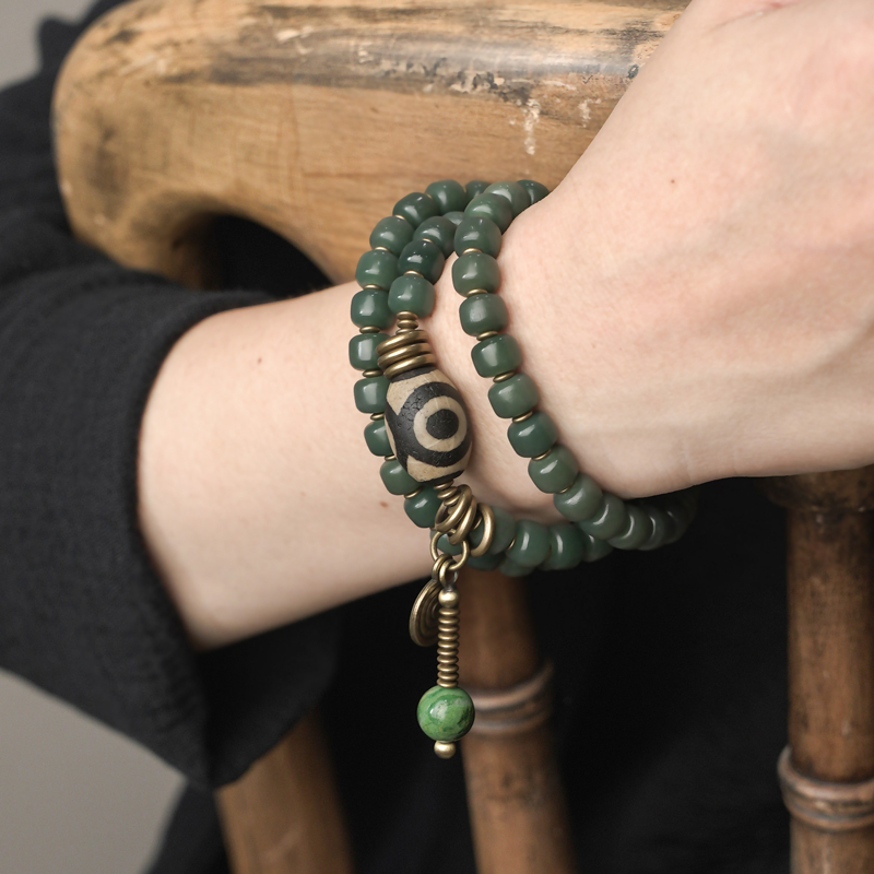 主图-01 Bodhi Root Dzi Bead Multi-Layer Bracelet