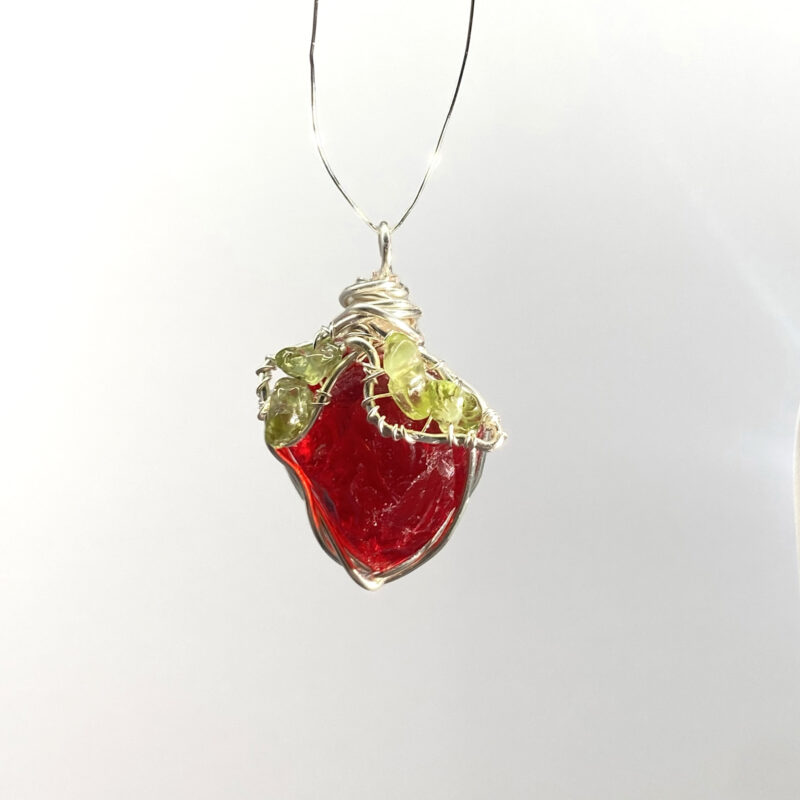 主图-01 Strawberry Peridot Energy Necklace
