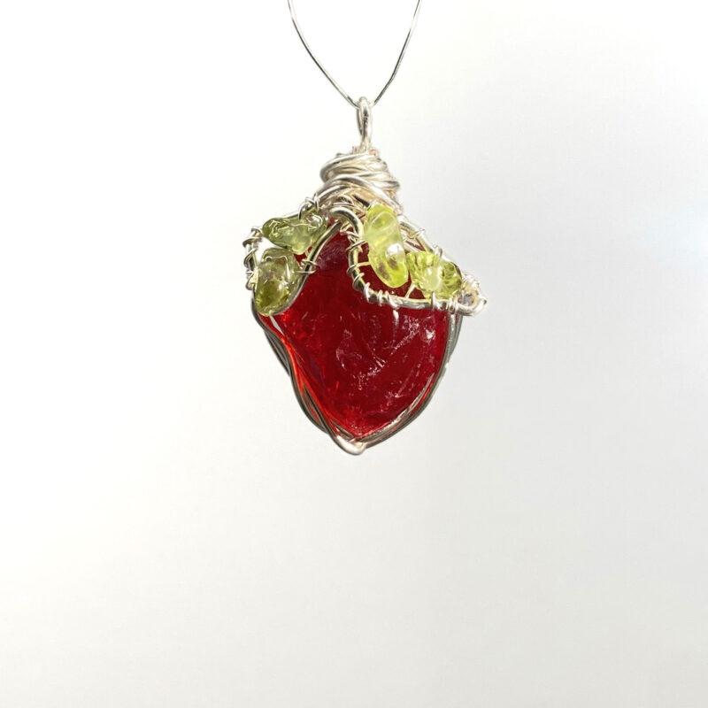 主图-02 Strawberry Peridot Energy Necklace