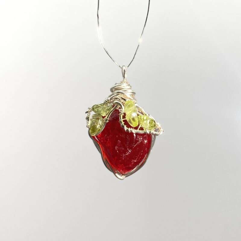 主图-03 Strawberry Peridot Energy Necklace