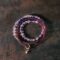 Purple Phantom Crystal & Garnet Bracelet