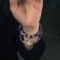 Dreamy Amethyst and White Crystal Mixed Bracelet
