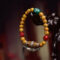 Camel Bone Dzi Bead Tassel Bracelet