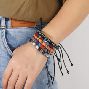 Fashionable Colorful Fabric Tassel Bracelets