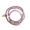 Purple Phantom Crystal & Garnet Bracelet