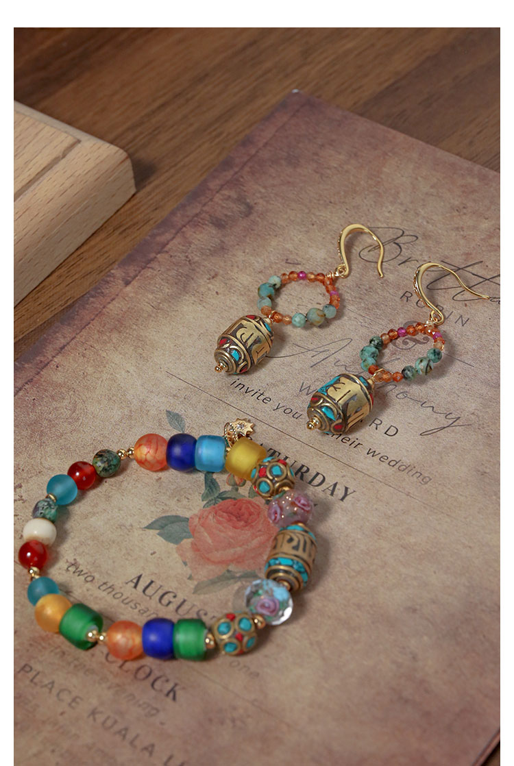 LUCKY ENERGY TIBETAN TREASURES EARRINGS